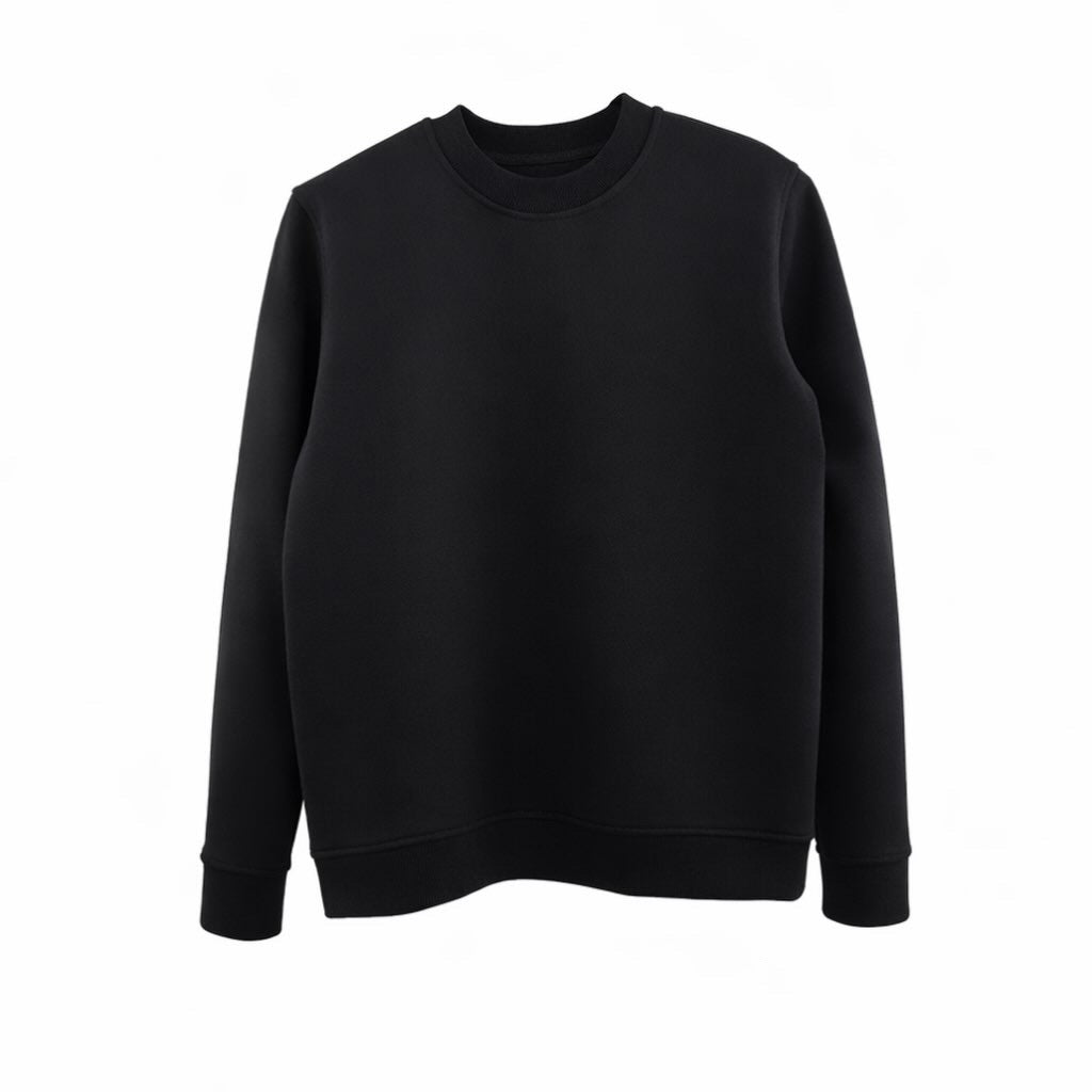 Şallı Sweatshirt Siyah