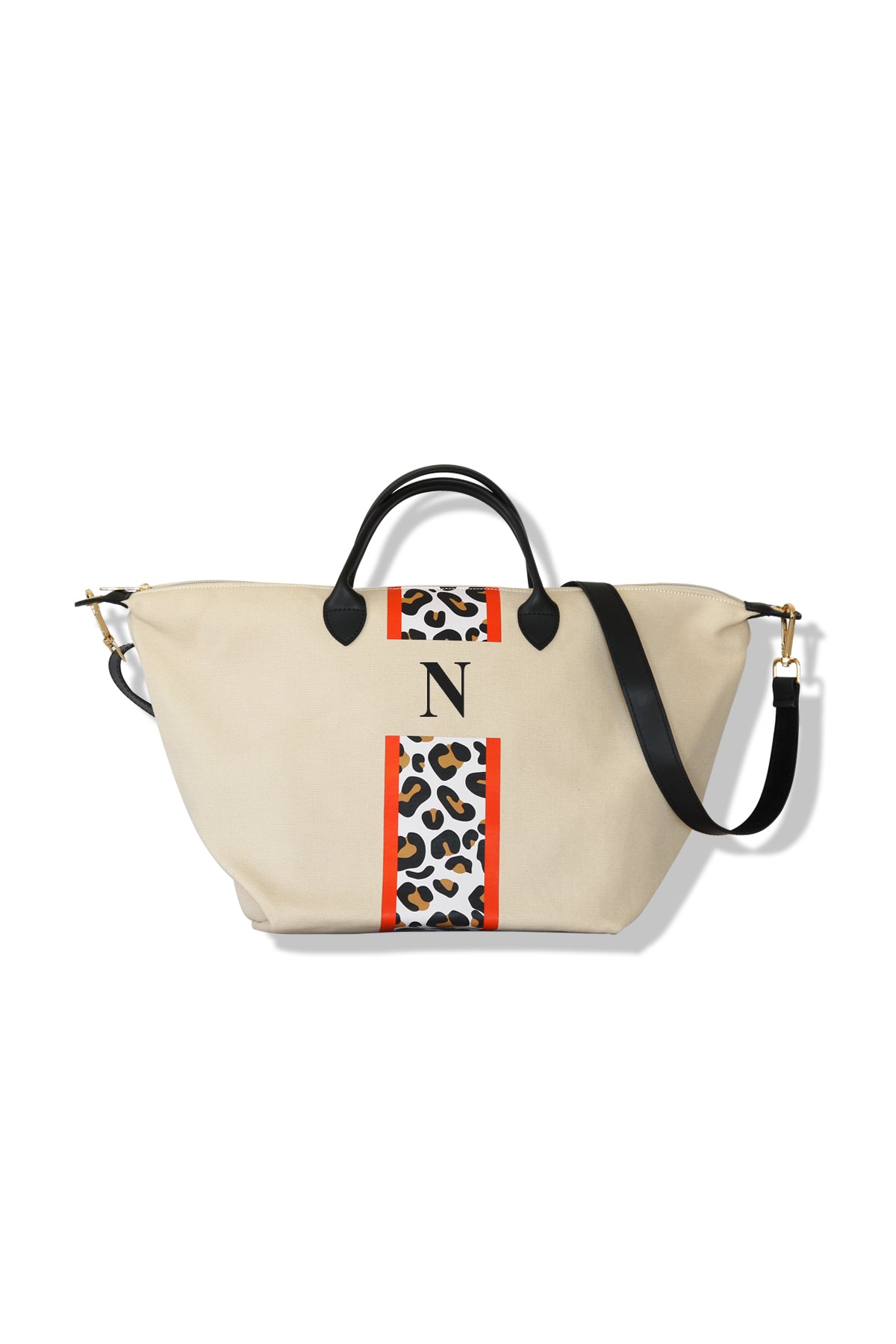 Kanvas Mono Bag Leopar