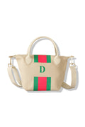 Kanvas Mini Mono Bag Yeşil/Pembe