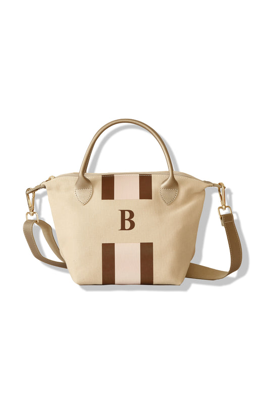 Mini Kanvas Mono Bag Bej