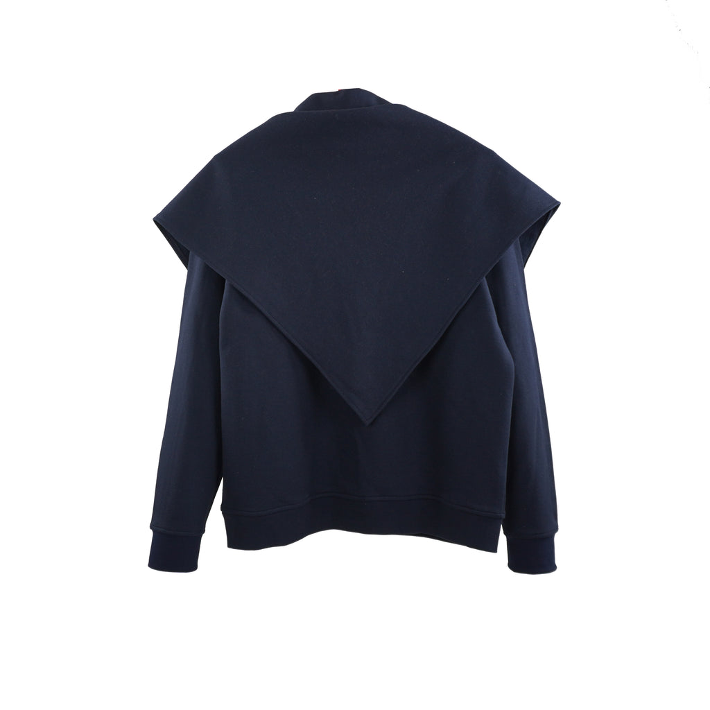 Şallı Sweatshirt Lacivert
