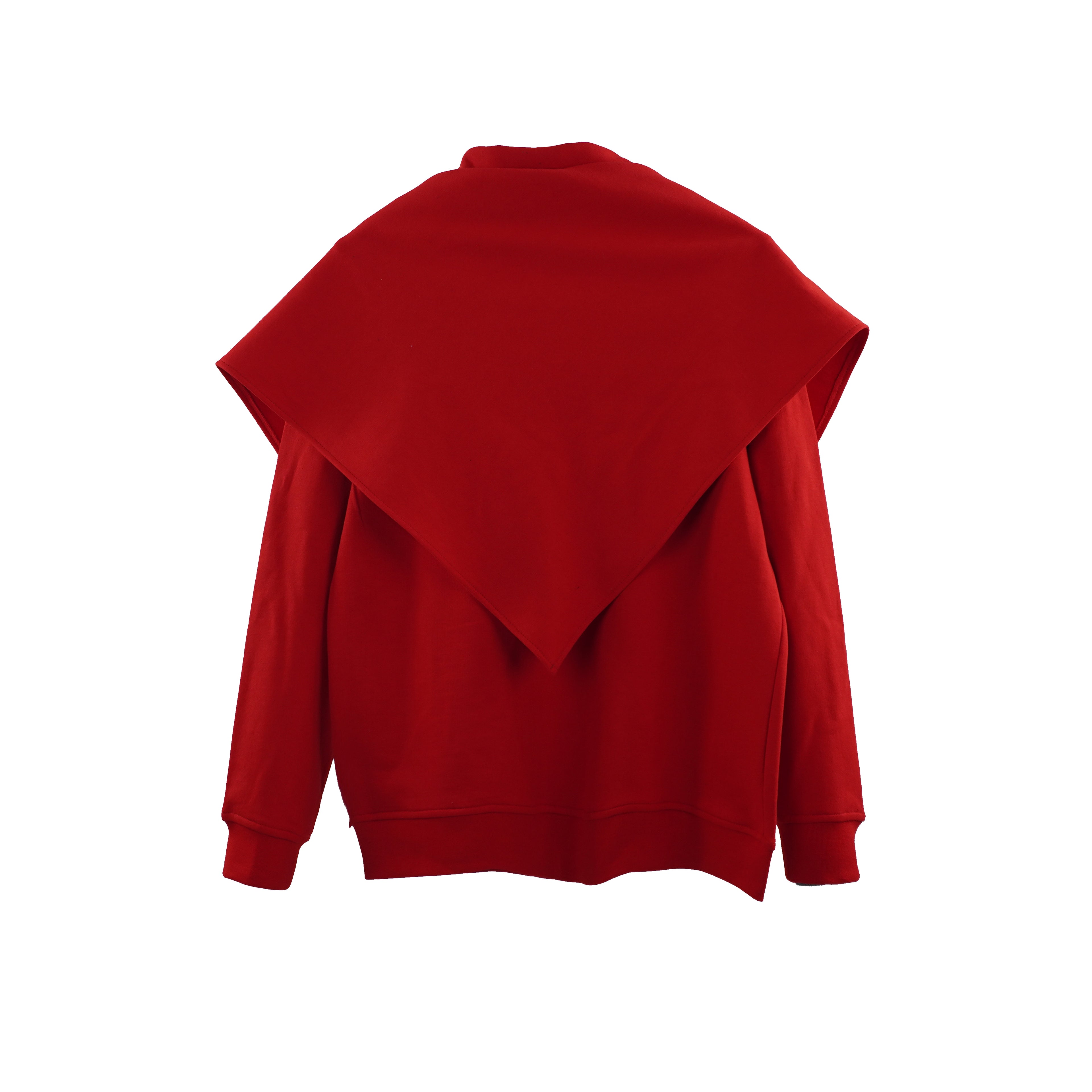 Şallı Sweatshirt Kırmızı